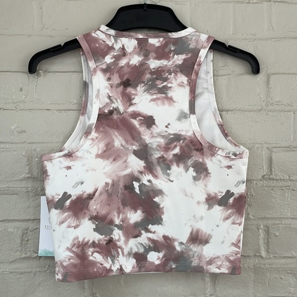 Marika Balance Collection Mia Crop Tank COLOR WILD PLUM TIE DYE BURST - Picture 3 of 4
